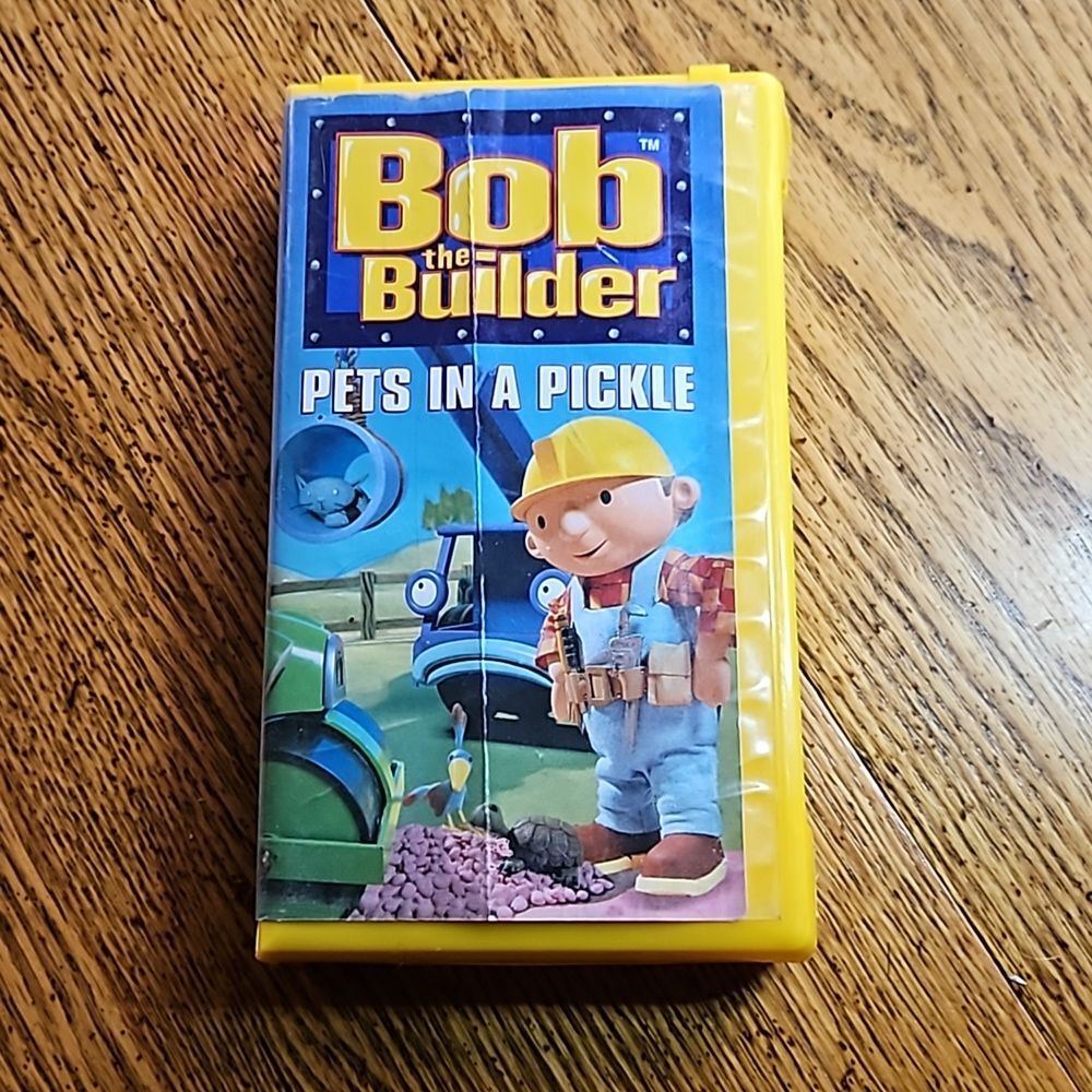 Bob the Builder VHS Pets in a‎ Pickle Rare Clamshell Case #vintage #nostalgia